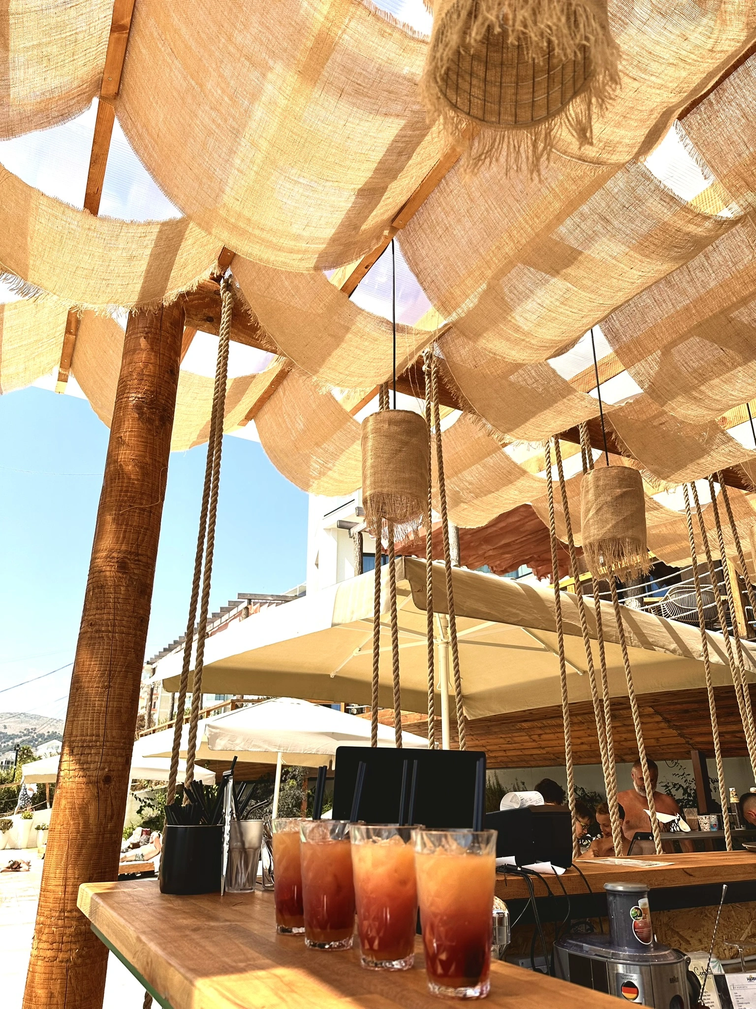 Outdoor bar